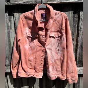 Women's Coral Denim Jacket - Casual Washed Gloria Vanderbilt